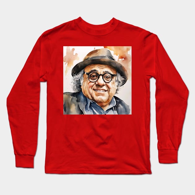 Danny DeVito Long Sleeve T-Shirt by Sobalvarro